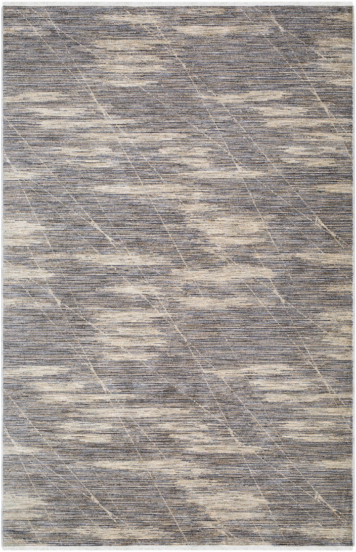 Usonia Contemporary Abstract Gray And Beige Area Rug