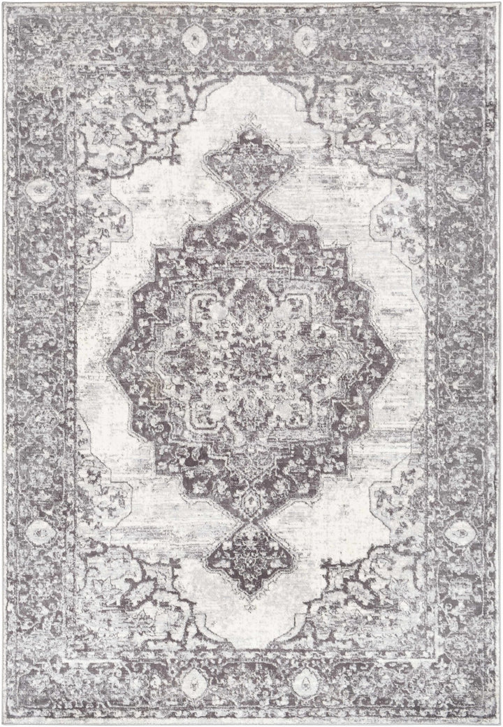 Bladensburg Traditional Style Gray And Ivory Area Rug - The Rug Decor