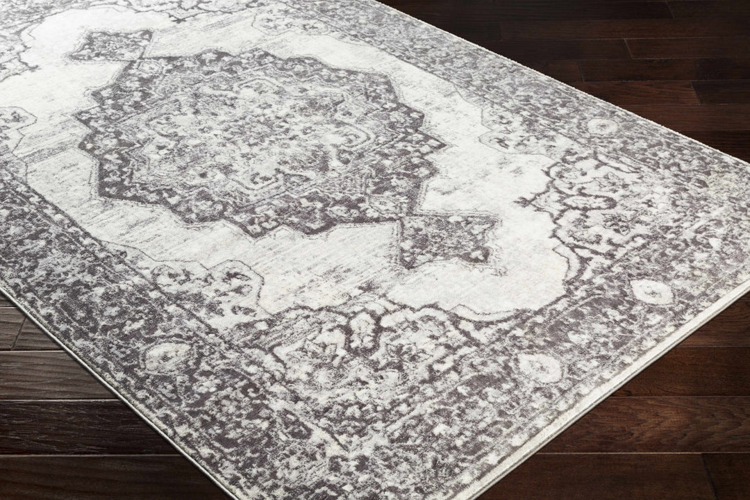 Bladensburg Traditional Style Gray And Ivory Area Rug - The Rug Decor