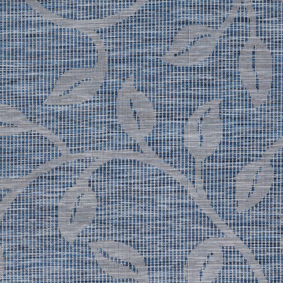 Blair Blue Modern Botanical Design Outdoor Area Rug - The Rug Decor