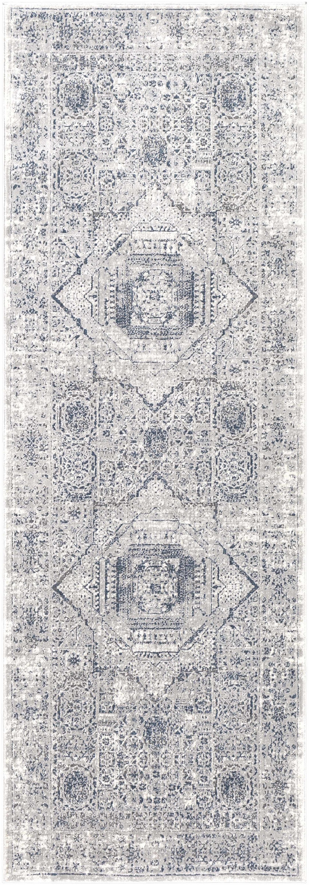 Blantyre Ivory And Blue Traditional Style Area Rug