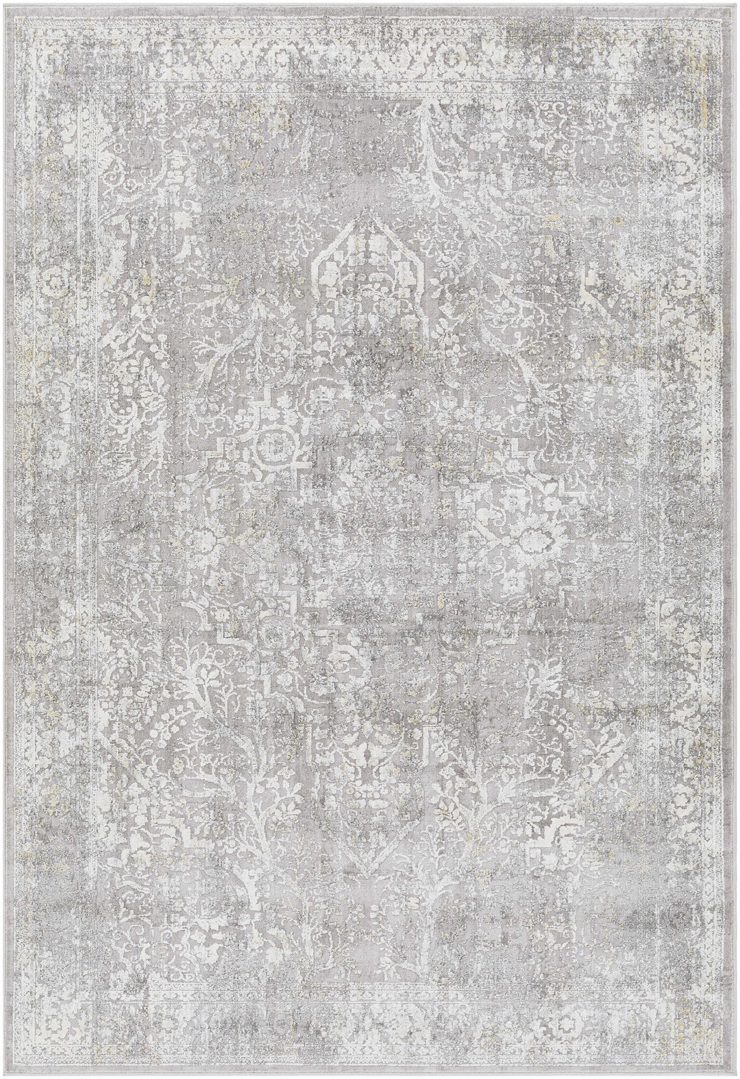 Blean Gray Traditional Style Area Rug