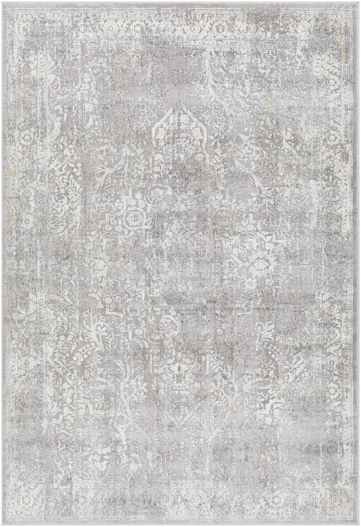 Blean Gray Traditional Style Area Rug