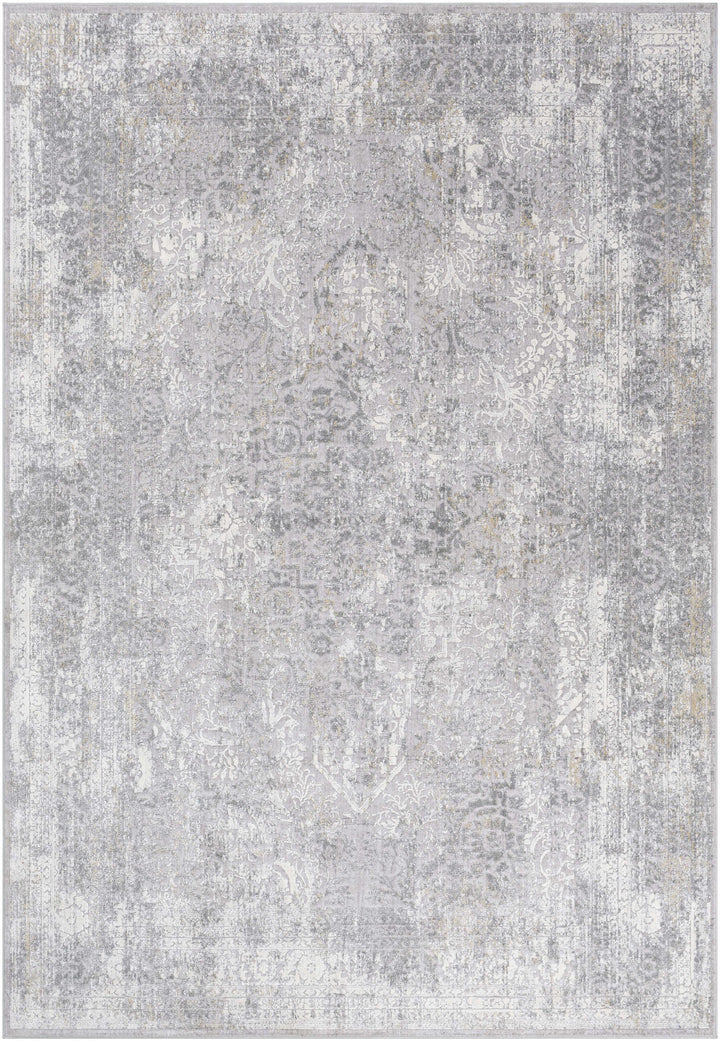 Blean Gray Traditional Style Area Rug