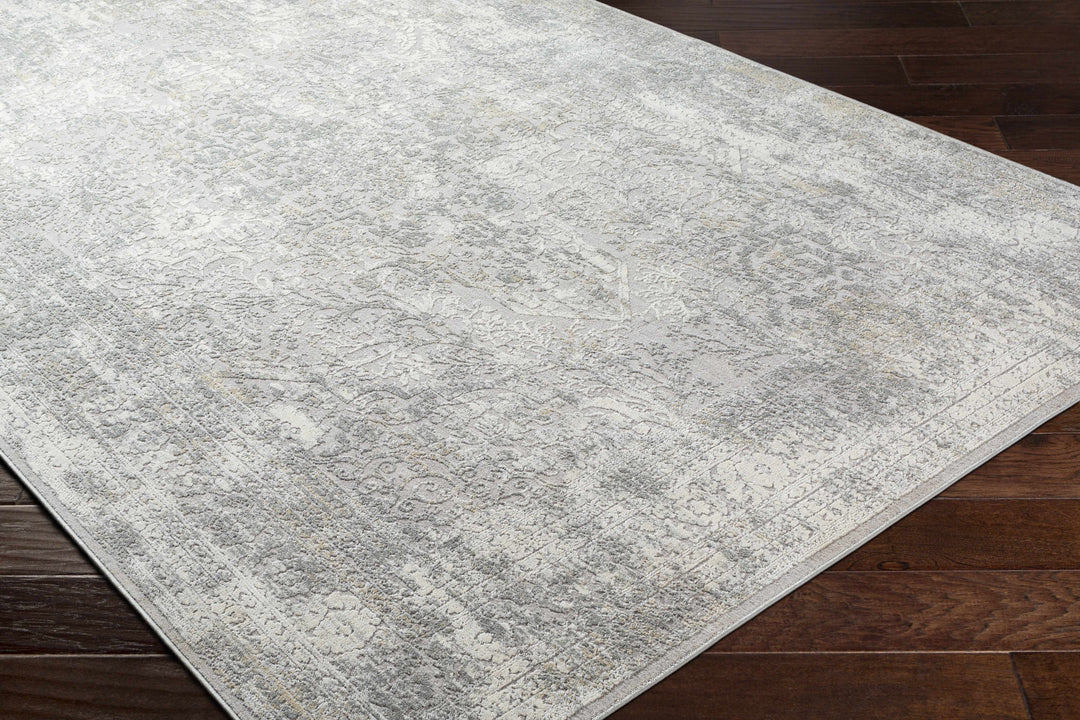 Blean Gray Traditional Style Area Rug