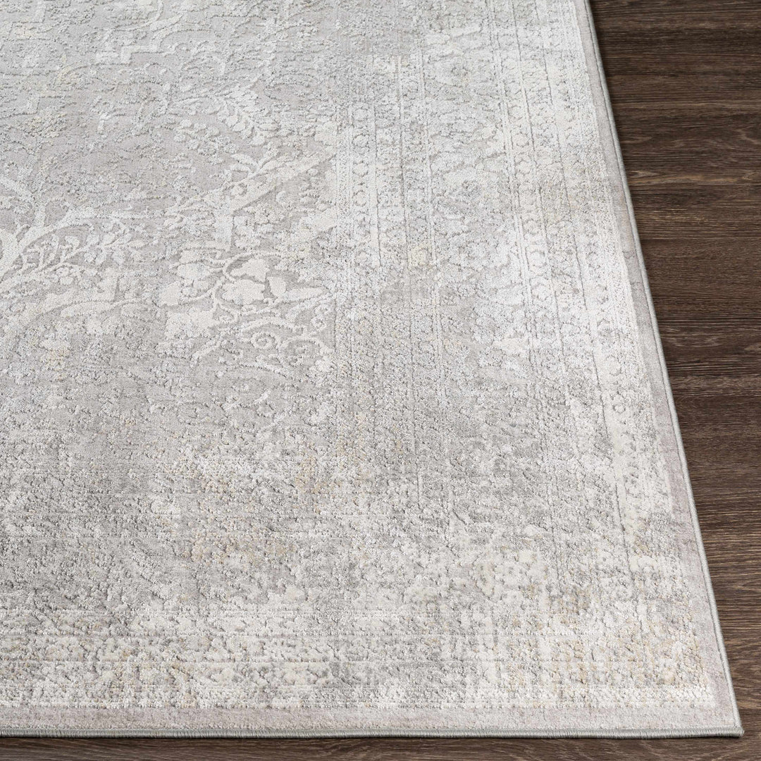 Blean Gray Traditional Style Area Rug