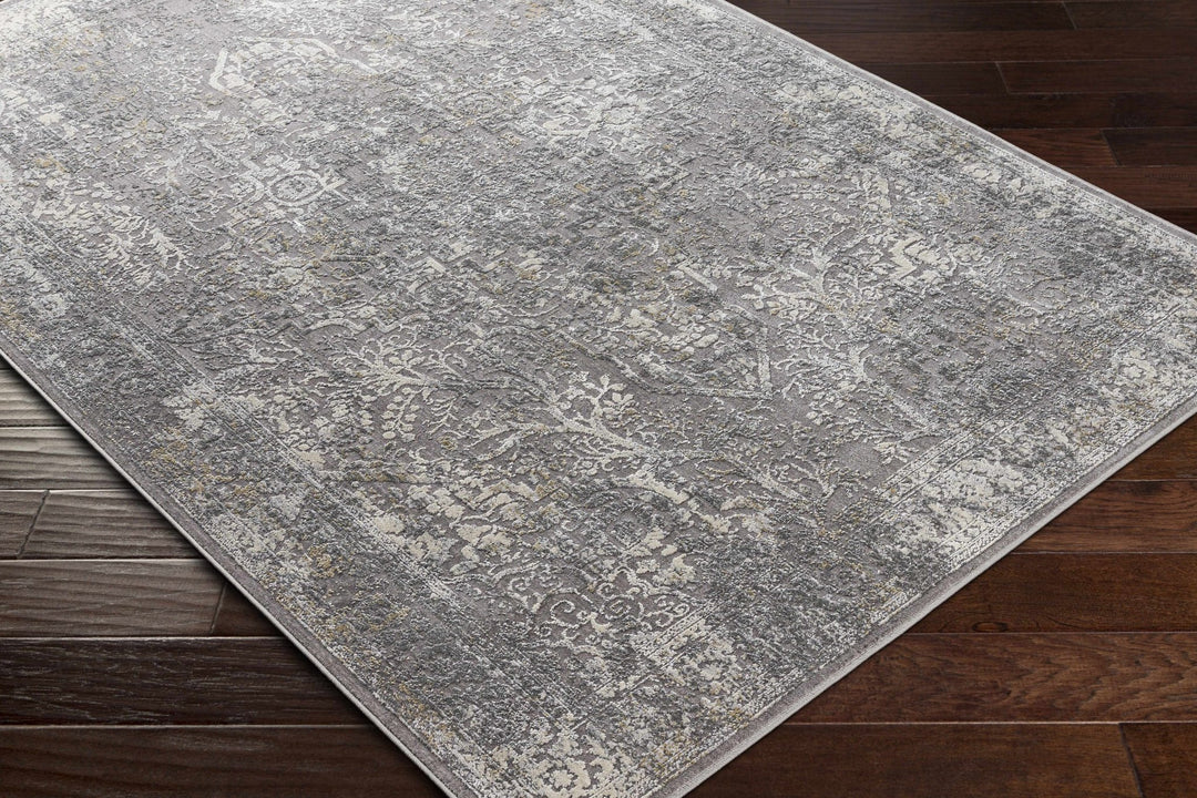 Blean Gray Traditional Style Area Rug - The Rug Decor