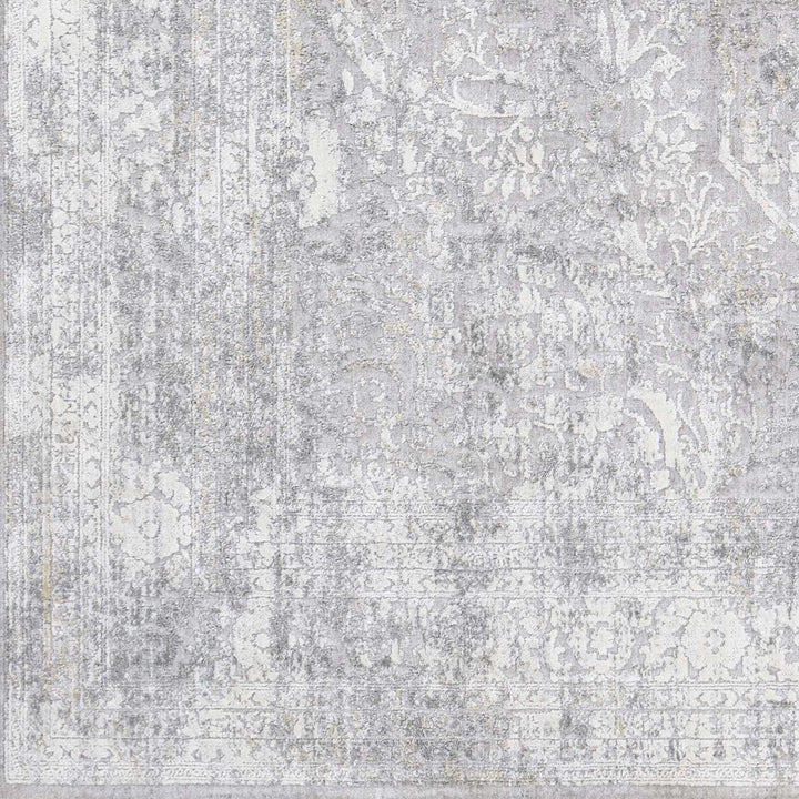 Blean Gray Traditional Style Area Rug