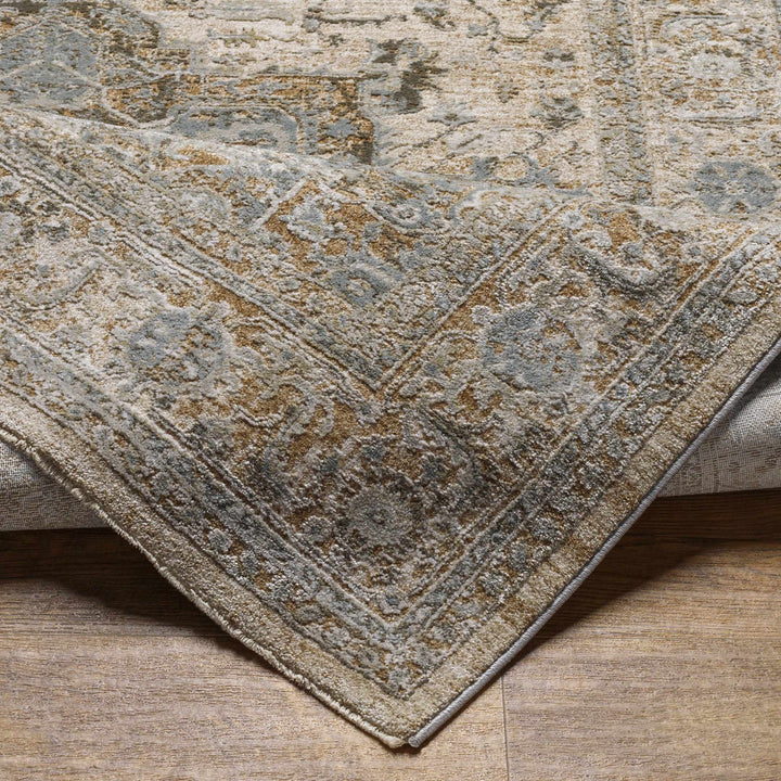 Ballisodare Traditional Medallion Design Brown And Beige Rug