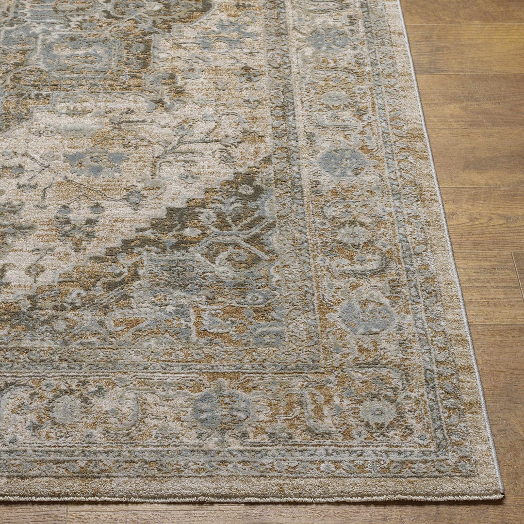 Ballisodare Traditional Medallion Design Brown And Beige Rug