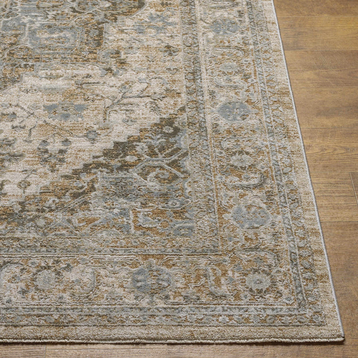 Ballisodare Traditional Medallion Design Brown And Beige Rug