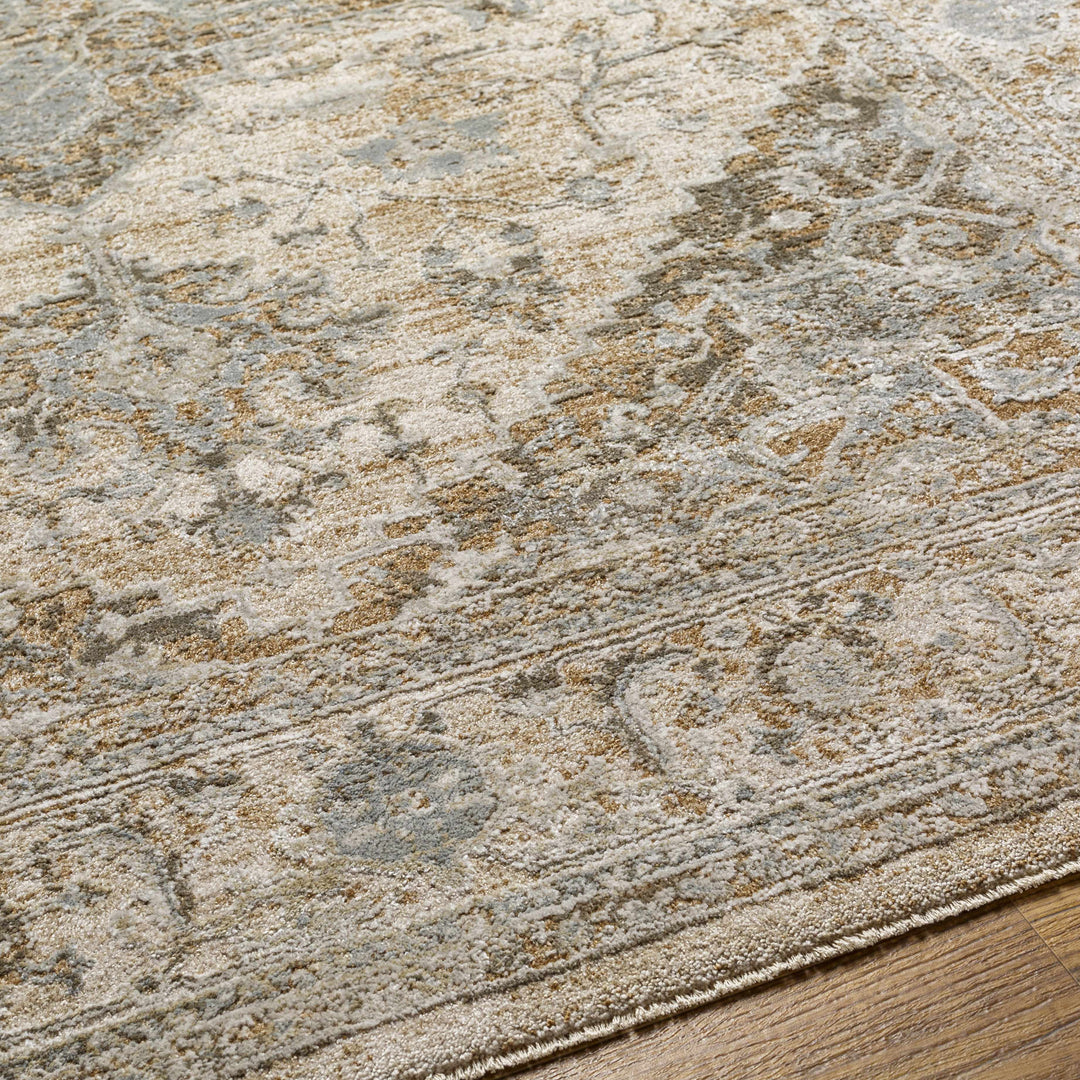 Ballisodare Traditional Medallion Design Brown And Beige Rug