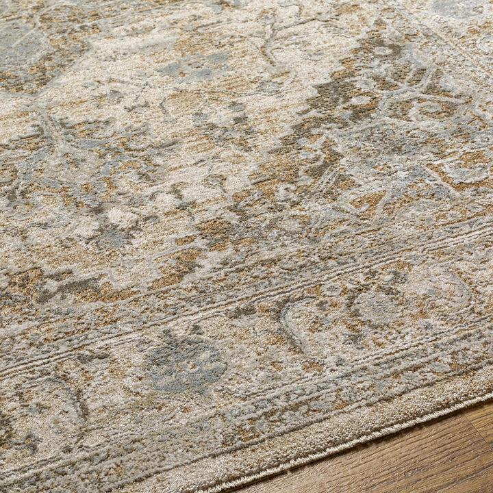 Ballisodare Traditional Medallion Design Brown And Beige Rug