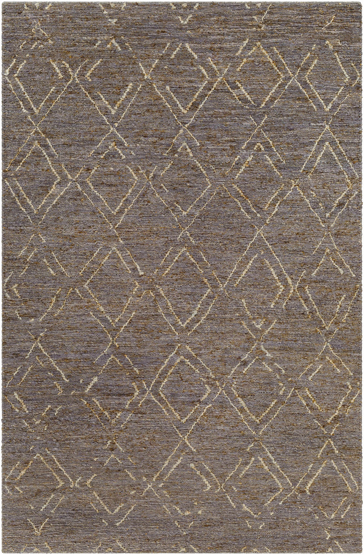 Ballyjamesduff Modern Geometric Brown Hand Woven Area Rug