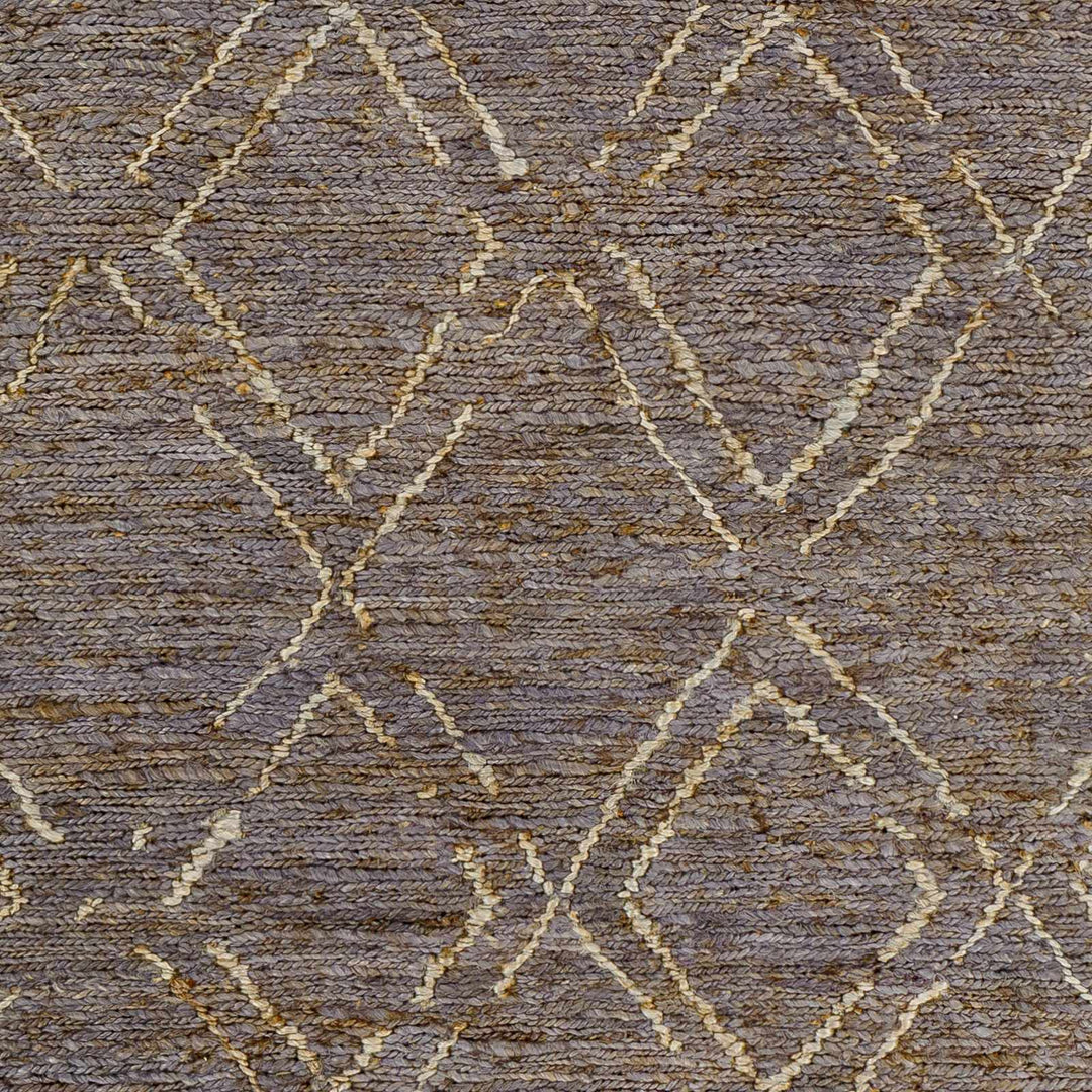 Ballyjamesduff Modern Geometric Brown Hand Woven Area Rug
