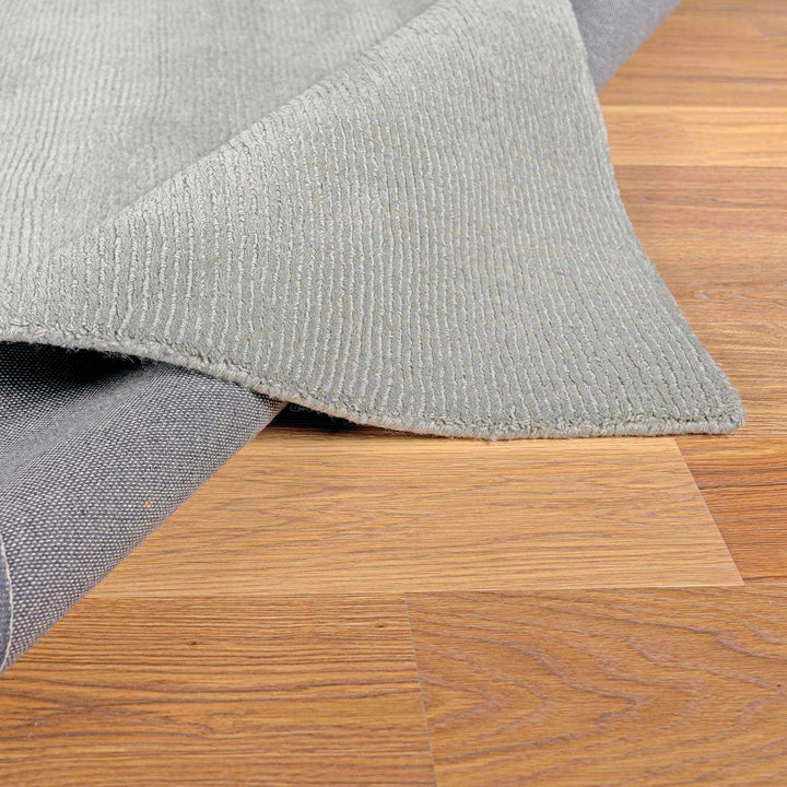 Blockton Modern Gray Solid Design Wool Area Rug - The Rug Decor