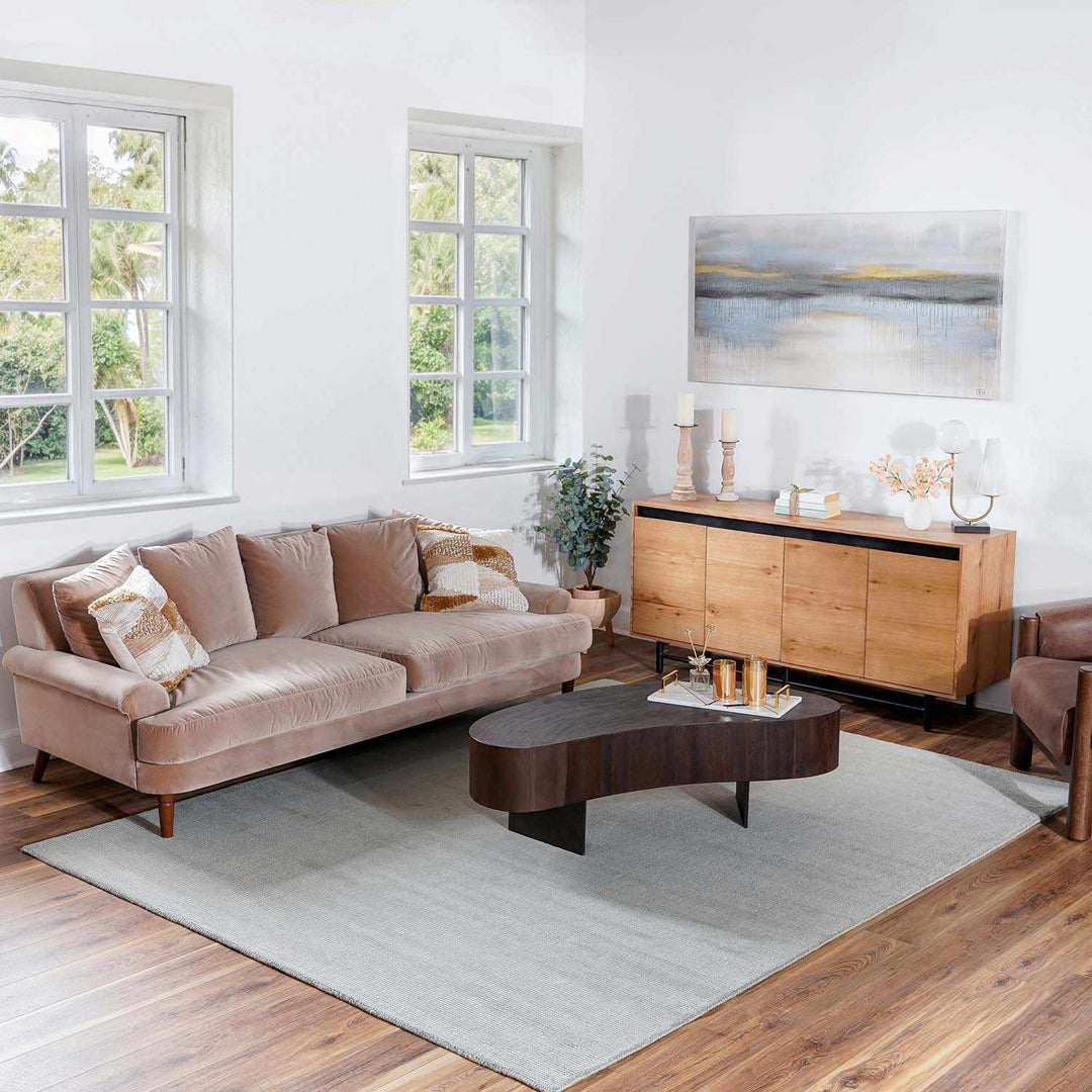 Blockton Modern Gray Solid Design Wool Area Rug - The Rug Decor