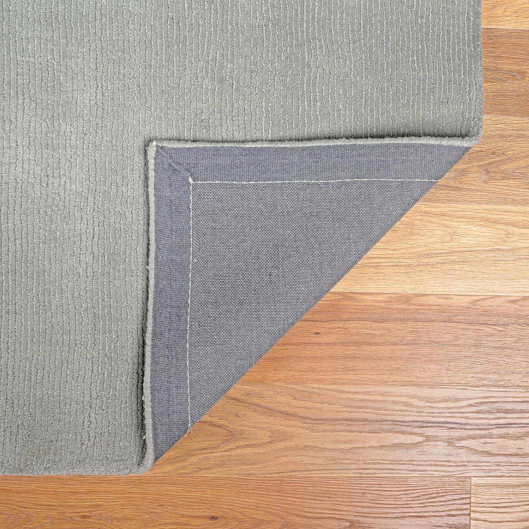 Blockton Modern Gray Solid Design Wool Area Rug - The Rug Decor
