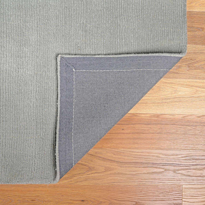 Blockton Modern Gray Solid Design Wool Area Rug - The Rug Decor