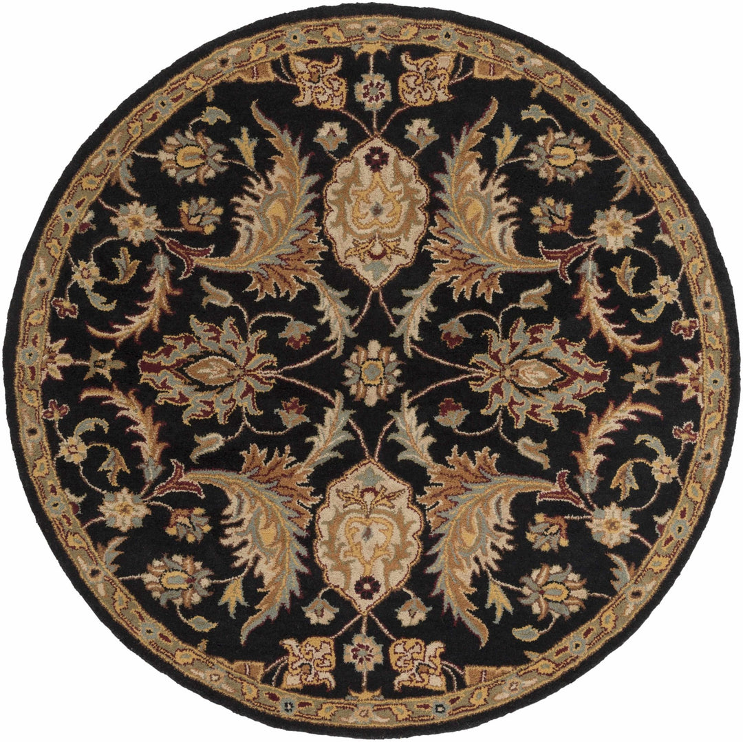 Blomkest Black And Beige Traditional Wool Rug - The Rug Decor