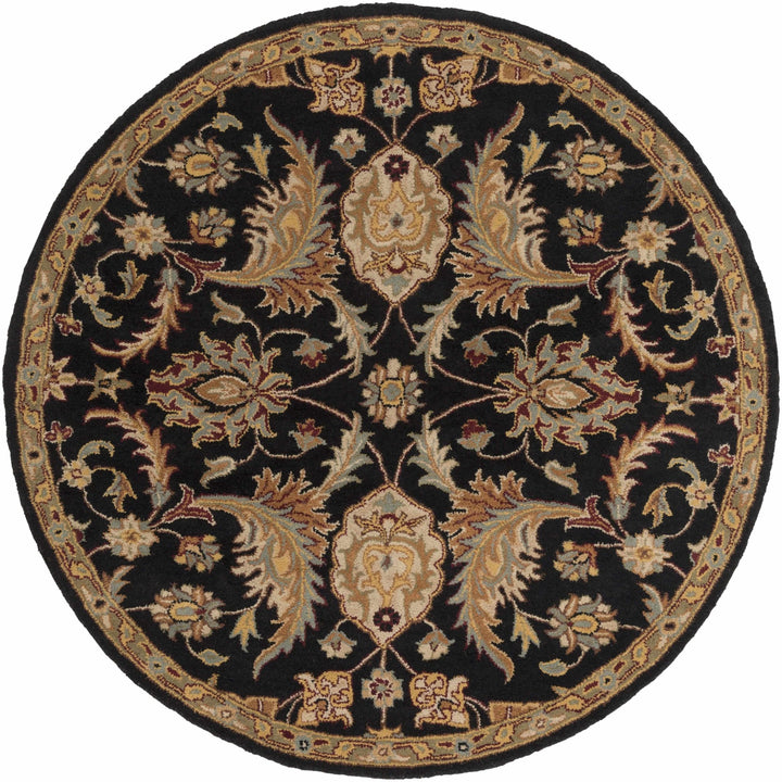 Blomkest Black And Beige Traditional Wool Rug - The Rug Decor