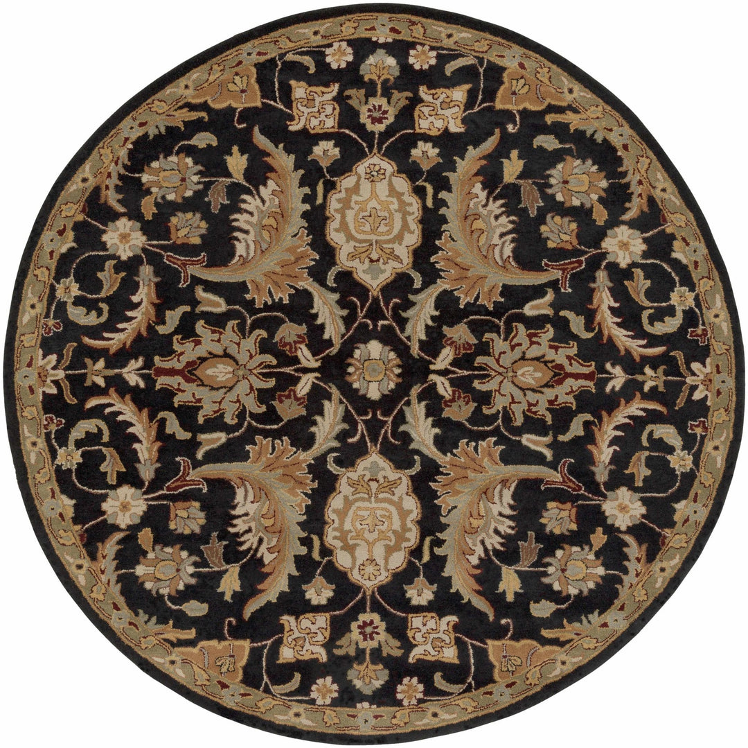 Blomkest Black And Beige Traditional Wool Rug - The Rug Decor