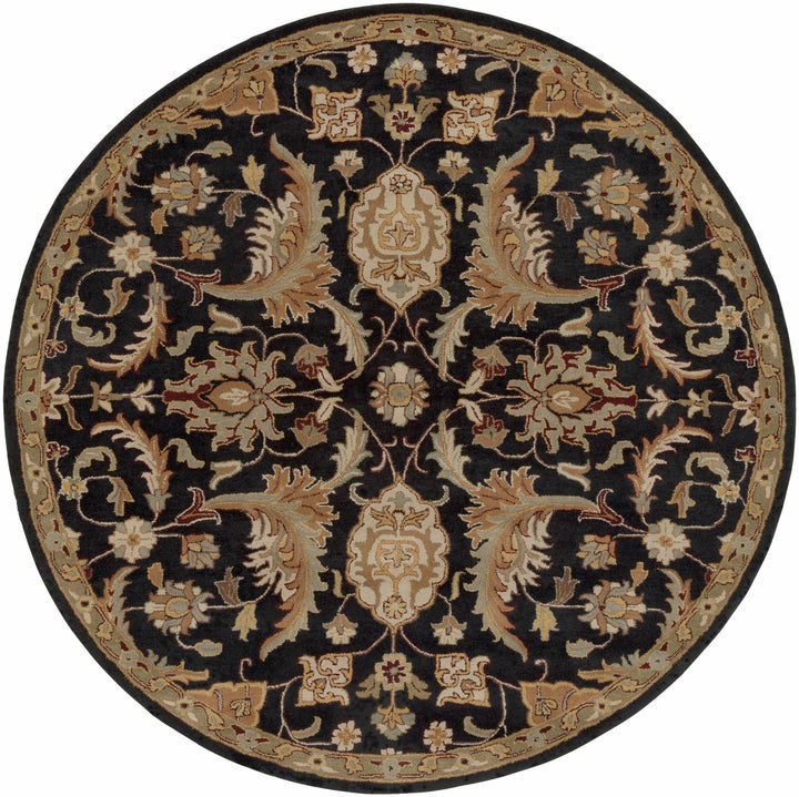 Blomkest Black And Beige Traditional Wool Rug - The Rug Decor