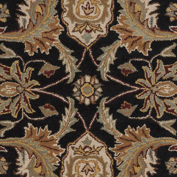 Blomkest Black And Beige Traditional Wool Rug - The Rug Decor