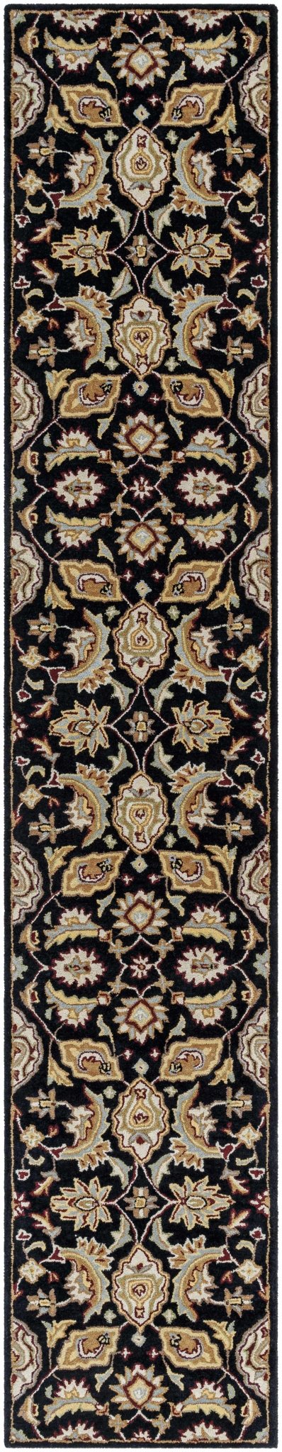 Blomkest Black And Beige Traditional Wool Rug - The Rug Decor