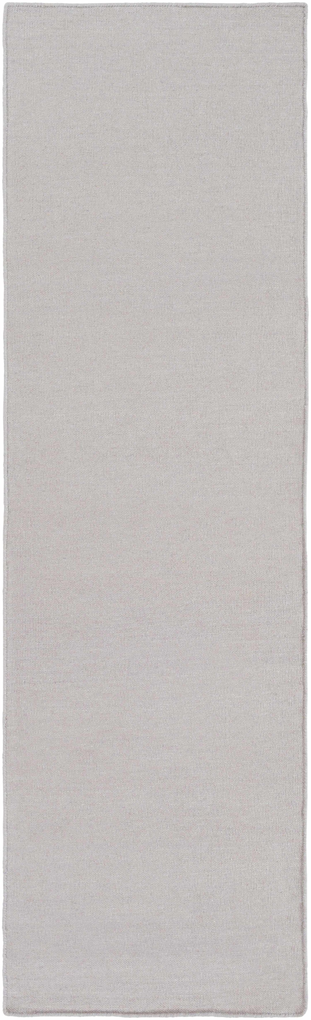 Blossom Silver Modern Solid Design Hand Woven Area Rug