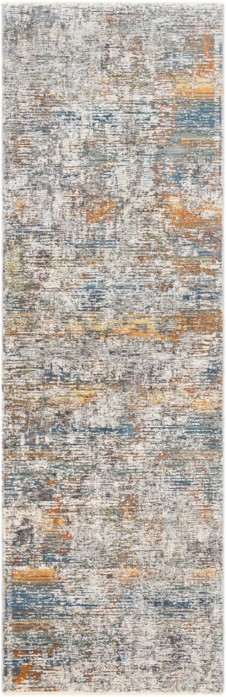 Blountville Modern Abstract Design Gray And Yellow Area Rug