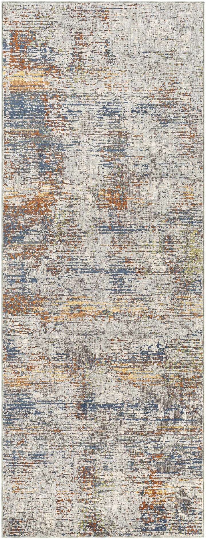 Blountville Modern Abstract Design Gray And Yellow Area Rug