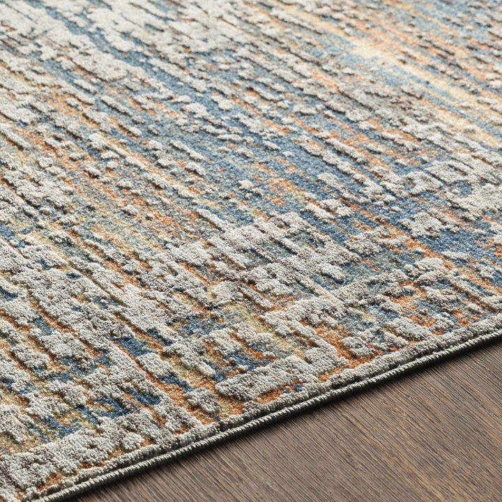 Blountville Modern Abstract Design Gray And Yellow Area Rug