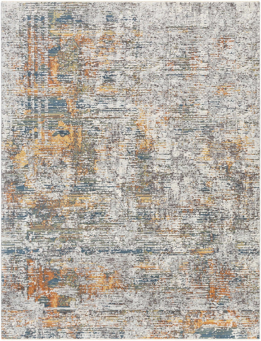 Blountville Modern Abstract Design Gray And Yellow Area Rug - The Rug Decor