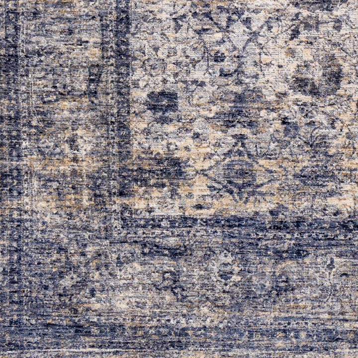 Blue And White Traditional Style Machine Woven Area Rug - The Rug Decor