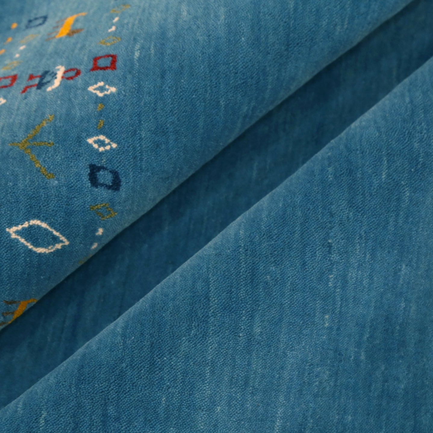 Blue Contemporary Design Hand Loomed Wool Area Rug - The Rug Decor