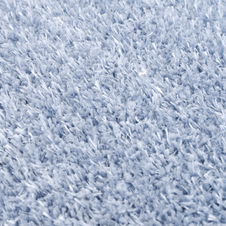 Blue Solid Plush Design Washable Area Rug - The Rug Decor