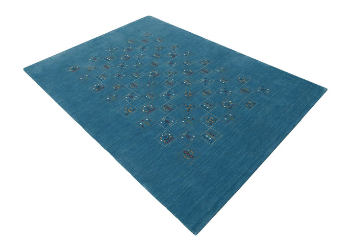 Blue Tribal Design Hand Loomed Wool Area Rug - The Rug Decor