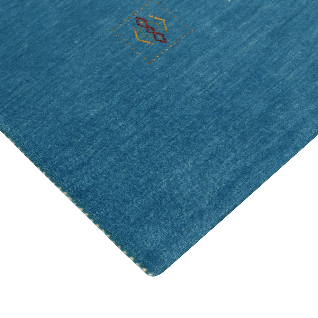 Blue Tribal Design Hand Loomed Wool Area Rug - The Rug Decor
