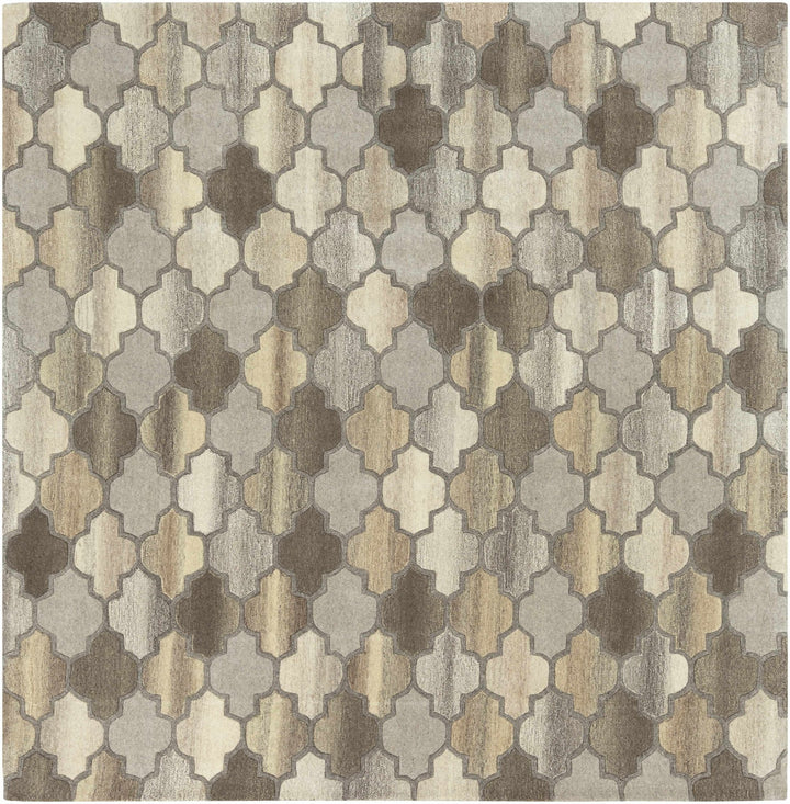 Bluffdale Modern Style Gray And Beige Hand Tufted Wool Area Rug - The Rug Decor