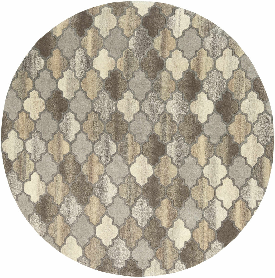 Bluffdale Modern Style Gray And Beige Hand Tufted Wool Area Rug - The Rug Decor