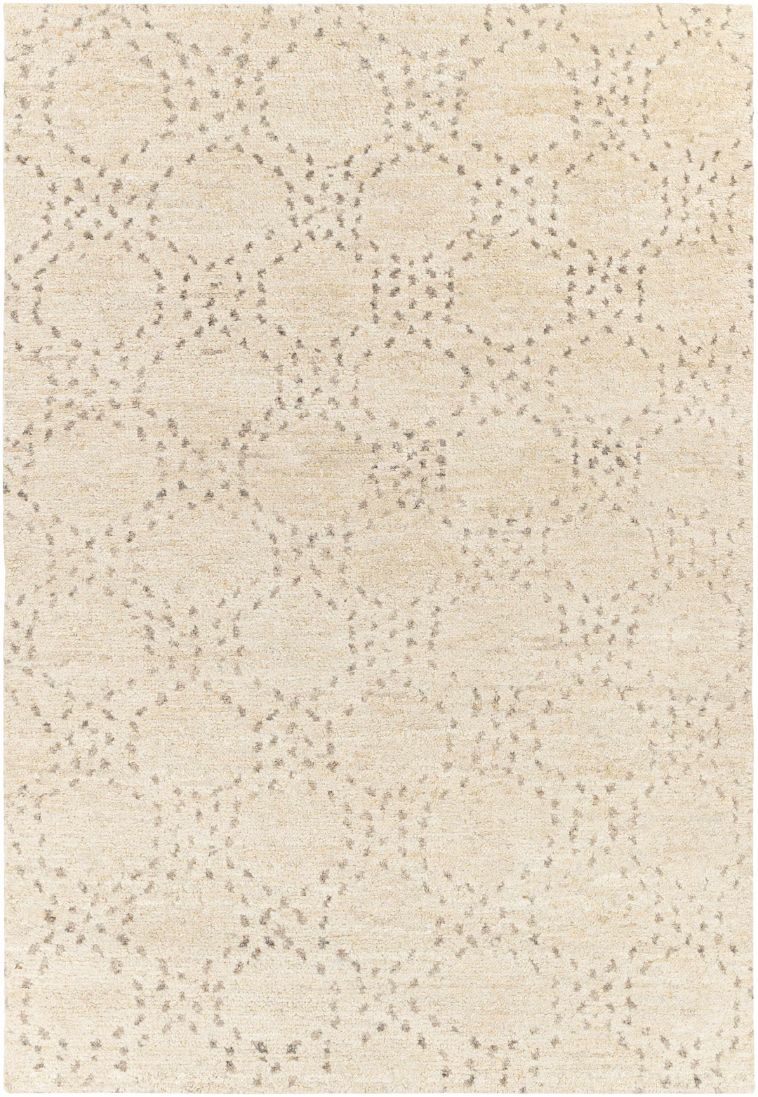 Banksia Beige Modern Style Hand Knotted Wool Area Rug