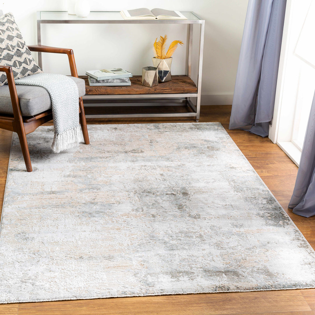 Bennet Modern Abstract Design Gray Area Rug