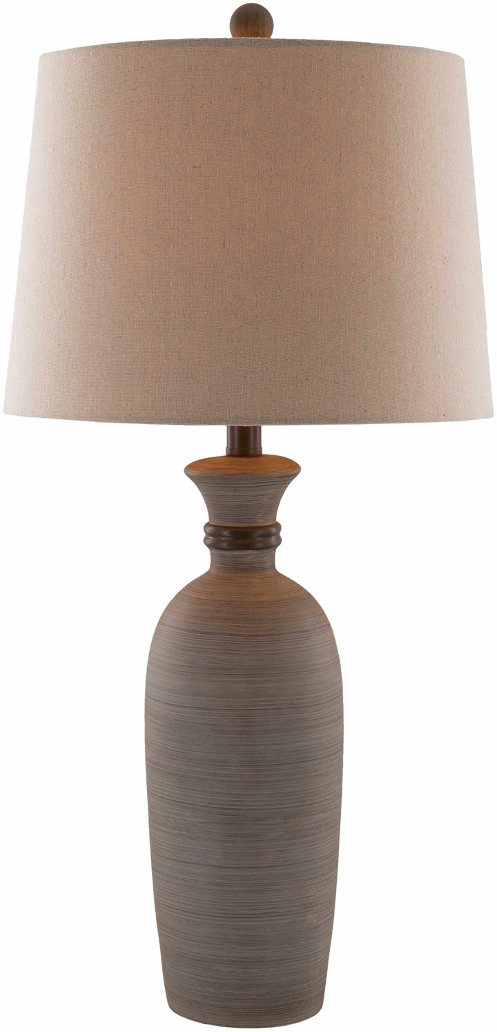 Mambog Gray Resin Table Lamp | Traditional Accent Lighting