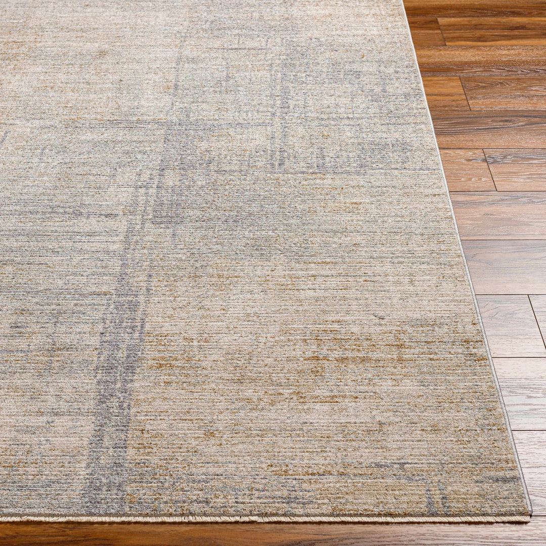 Bobby Thick Luxe Modern Abstract Beige & Gray Rug - The Rug Decor