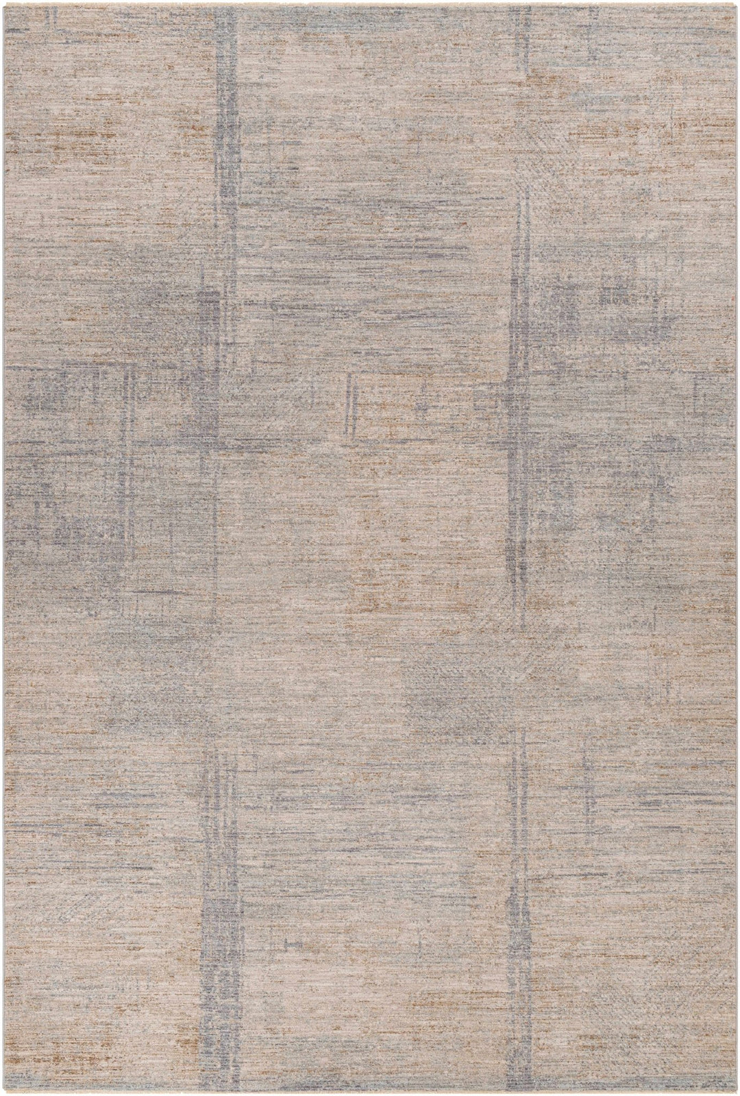 Bobby Thick Luxe Modern Abstract Beige & Gray Rug - The Rug Decor