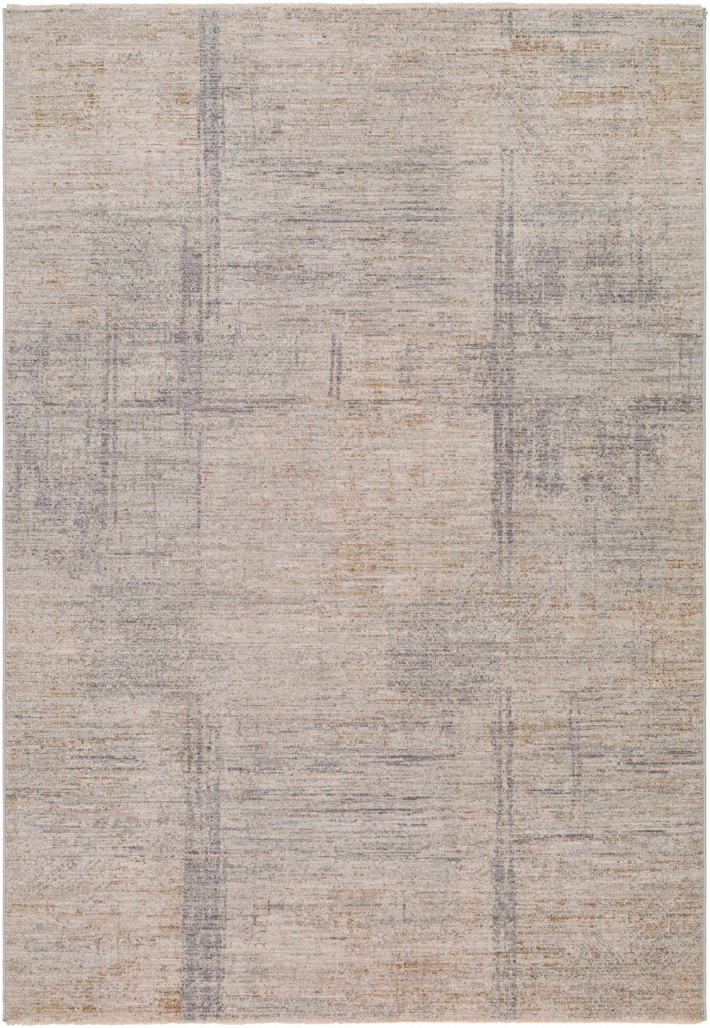 Bobby Thick Luxe Modern Abstract Beige & Gray Rug - The Rug Decor