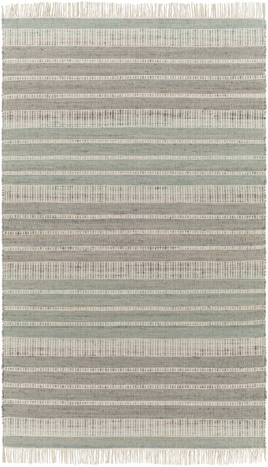 Bocana Modern Stripe Pattern Peach Hand Woven Jute Rug - The Rug Decor