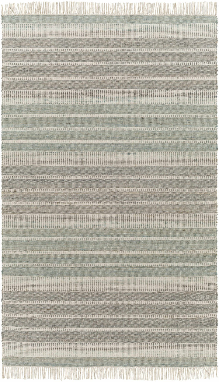 Bocana Modern Stripe Pattern Peach Hand Woven Jute Rug - The Rug Decor