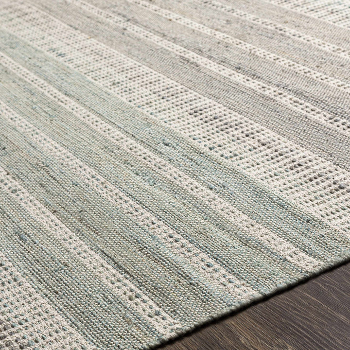 Bocana Modern Stripe Pattern Peach Hand Woven Jute Rug - The Rug Decor